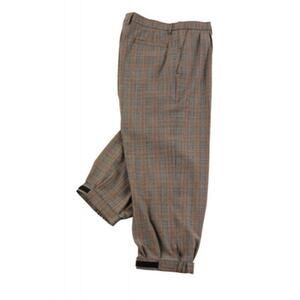 Vintage Golfknickers.com Limited Par 5 Plaid Pants 36 Beige Grey Nuetral